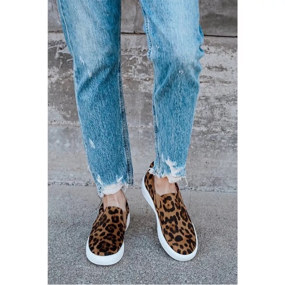 Steve Madden Retro Leopard Print Summer Step In Sneakers Woman’s Size 8.5 M - Picture 14 of 14